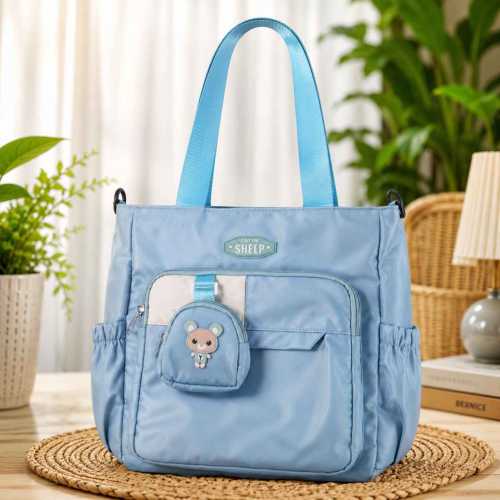 Large Nylon Women’s Tote Bag | College, Office, Shopping & Daily Use